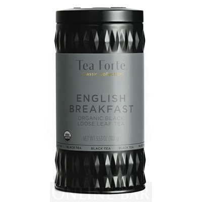 English Breakfast (organic black tea)   LTC - cutii metalice cu frunze de ceai / aprox. 50 portii per cutie