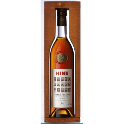 HINE FAMILY RESERVE GRANDE CHAMPAGNE WOODEN BOX 70CL, 42%